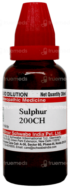 Dr Willmar Schwabe Sulphur 200Ch Dilution 30Ml